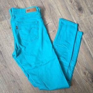Levi's Turquoise Skinny Jeans